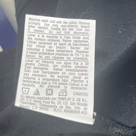 Champion Write Out Tshirt Womens Size 1X Black Vneck Logo Short Sleeves New - Picture 8 of 10